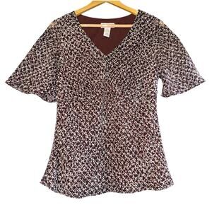 Vintage Covington Babydoll Top Womens 10 Feminine Y2K 90s‎ Flowy Forest Fairy